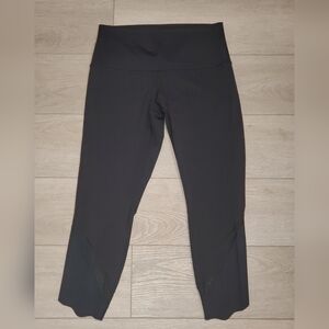 Lululemon Wunder Under Crop High Rise Rolldown Scallop Full On Luxtreme 23"